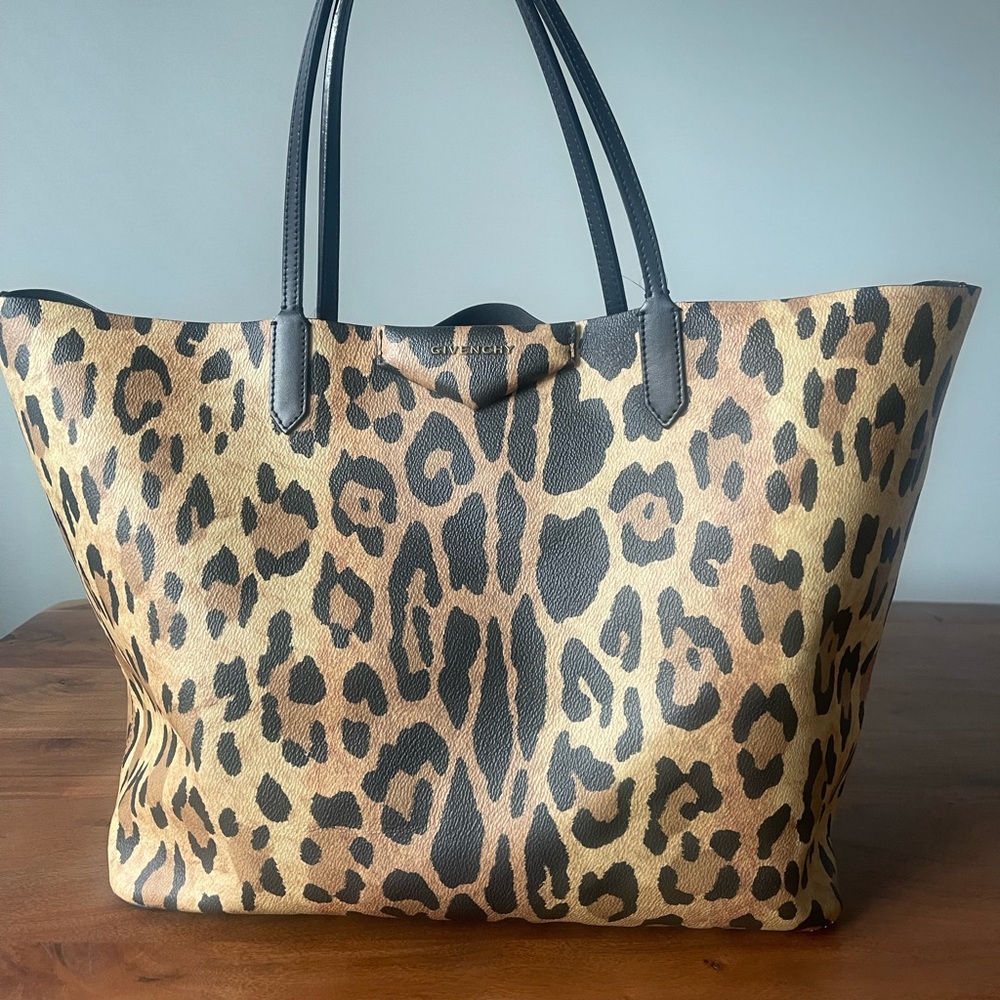 Givenchy Leopard Print Antigona Tote